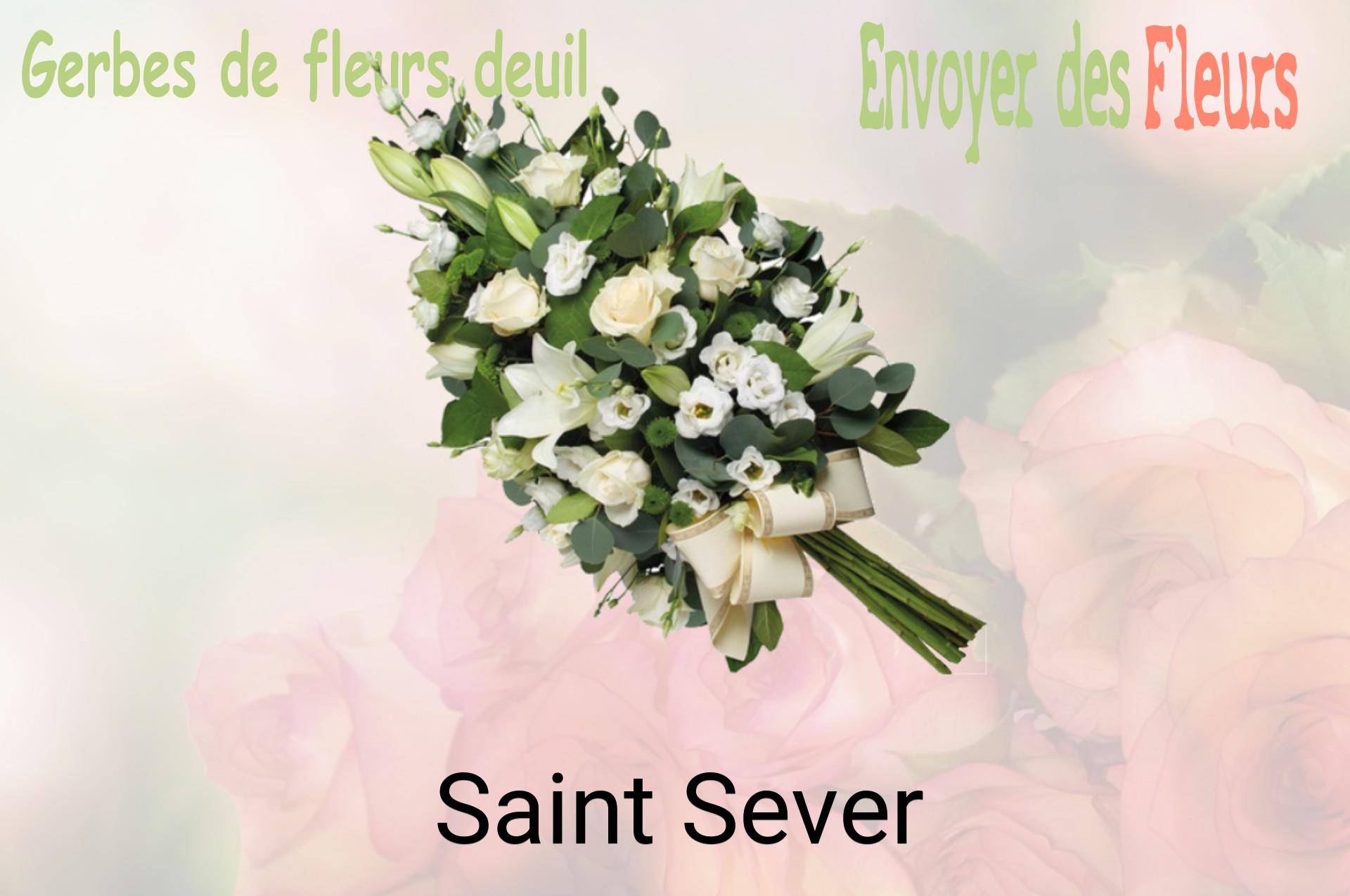 Gerbe de fleurs de deuil livrée à Saint-Sever
